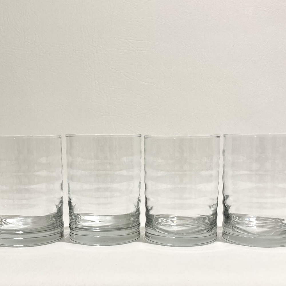 LAST CHANCE 😍 Bubble Glass Clear Tumblers, Set 4